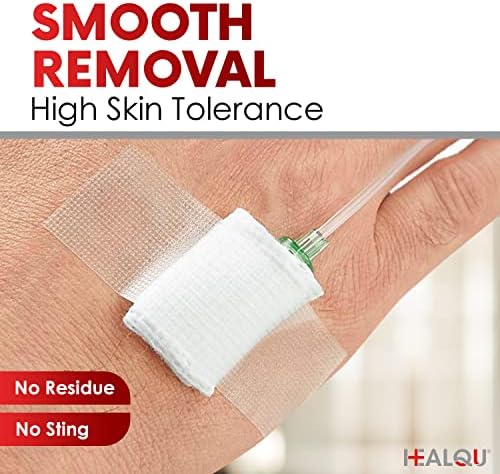 Cinta Quirúrgica HEALQU, 6 Rollos, 2x10yd - Cinta Médica Transparente para Cuidado de Heridas, Tubos y ros Auxilios - Impermeable y Transpirable. - imagen 5