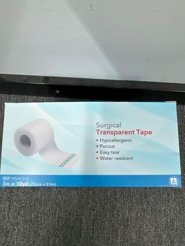 Cinta Quirúrgica HEALQU, 6 Rollos, 2x10yd - Cinta Médica Transparente para Cuidado de Heridas, Tubos y ros Auxilios - Impermeable y Transpirable. - imagen 8
