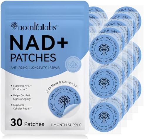 Parches ISUNRISE NAD para Mujeres y Hombres, Parches NAD+ con NMN y Resveratrol para Antienvejecimiento y Bienestar, 30 Piezas - imagen 1