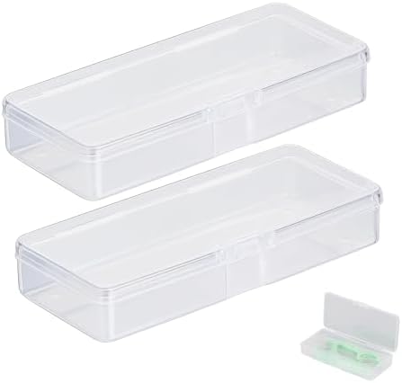 Estuche de Viaje 2 Piezas Compatible con Plackers - Porta Hilo Dental Refillable y Portátil, Dispensador de Plástico Transparente, Ideal para Hoteles - imagen 1