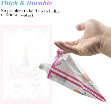 Bolsitas de Regalo de Unicornio Agaommio 40 Piezas, Bolsas de Plástico para Fiestas de Cumpleaños y Navidad, Detalles para Niñas (16 * 24 cm) - imagen 7