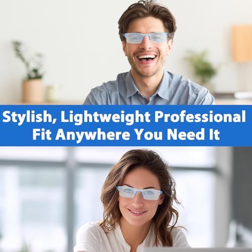 Gafas de lectura inteligentes AQOYNQ 2 PCS, autoajustables, con enfoque automático, anti-luz azul, para presbicia, unisex (Azul) - imagen 2