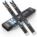 KTEBO® Encendedores Eléctricos de Candelas - Paquete de 2, 7.4 pulgadas, Recargables por USB, a Prueba de Viento, Diseño Transparente, Ideal para - imagen 1