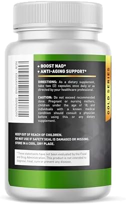 Suplemento de NAD Built by Nature – Suplemento de NAD+ con Nicotinamida Ribósido 500mg, Quercetina y Trans-Resveratrol – 90 Cápsulas - imagen 6
