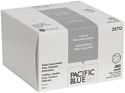 Toallitas AccuWipe Delicadas de Papel Reciclado, 1 capa, 4-1/2 x 8-1/4 pulgadas, Desechables, No Estériles (Caja de 280) - imagen 1