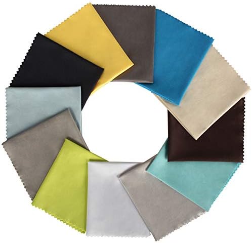 Paquete de 12 Paños de Microfibra de Colores Asortidos - 6 x 7 Paños para Limpiar Lentes, Celulares, Pantallas y Superficies Delicadas - imagen 1