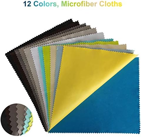 Paquete de 12 Paños de Microfibra de Colores Asortidos - 6 x 7 Paños para Limpiar Lentes, Celulares, Pantallas y Superficies Delicadas - imagen 2