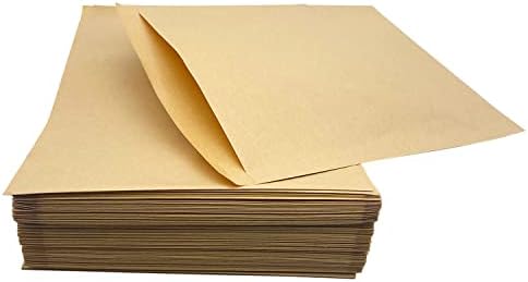Bolsas de Papel Kraft para Galletas Planas de 4.52 x 4.92 pulgadas, 100 Piezas de Bolsas de Vidrio para Snacks, Chocolates y Regalos - imagen 1