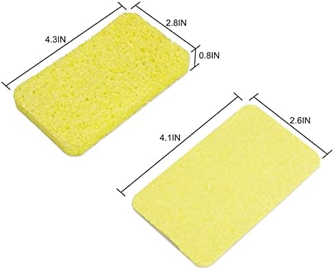 Paquete de 12 Esponjas de Celulosa CELOX, Esponjas Absorbentes para Lavado de Platos, Envoltura Individual, Amarillo, 4.3 x 2.8 x 0.8 - imagen 7