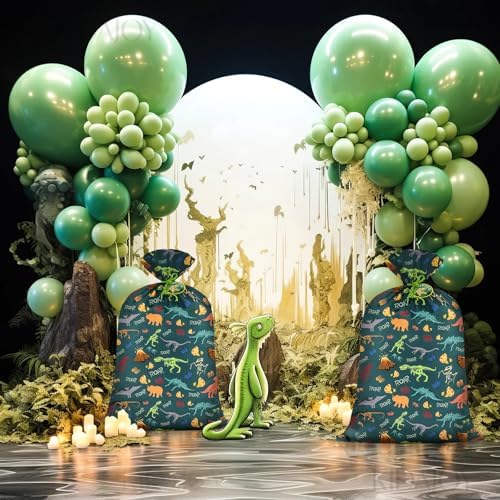 Bolsa de Regalo Jumbo KIDAJOY de Dinosaurio Extra Grande 36x56 Pulgadas para Cumpleaños de Niños, Fiesta Verde T-Rex, Decoraciones y Recuerdos - imagen 5