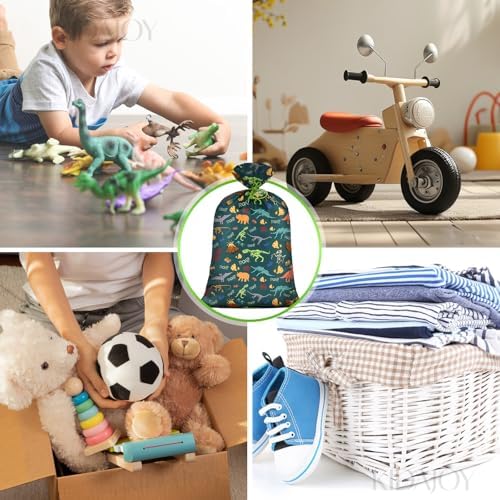 Bolsa de Regalo Jumbo KIDAJOY de Dinosaurio Extra Grande 36x56 Pulgadas para Cumpleaños de Niños, Fiesta Verde T-Rex, Decoraciones y Recuerdos - imagen 7