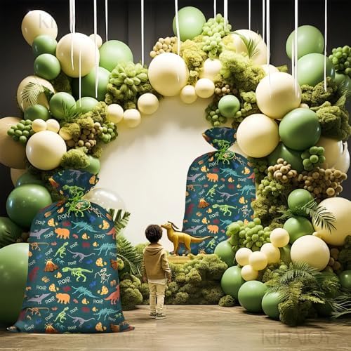 Bolsa de Regalo Jumbo KIDAJOY de Dinosaurio Extra Grande 36x56 Pulgadas para Cumpleaños de Niños, Fiesta Verde T-Rex, Decoraciones y Recuerdos - imagen 8