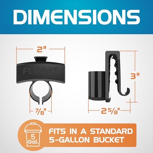 Organizador de Cubeta Flipper Bucket Buddy para Acuarios, Soporte para Manguera para Cubetas de 5 Galones, Caddy para Cambio de Agua en Peceras, - imagen 7