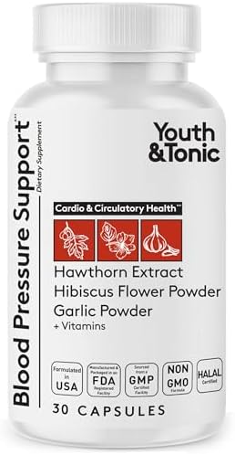 Suplemento Natural para la Presión Arterial Youth & Tonic con Espino, Hibisco y Hierbas Diuréticas Potentes | 30 Cápsulas para Mantener la Salud | - imagen 1