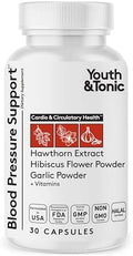 Suplemento Natural para la Presión Arterial Youth & Tonic con Espino, Hibisco y Hierbas Diuréticas Potentes | 30 Cápsulas para Mantener la Salud | - imagen 1