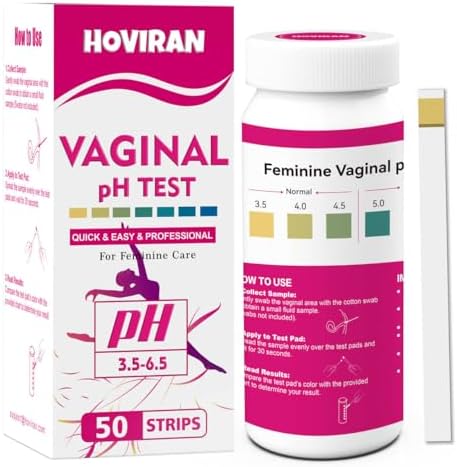 Tiras de Prueba de pH Vaginal, Kit de 50 Pruebas para Monitorear Infecciones por Hongos y BV, Equilibrio Confiable de Acidez y Alcalinidad - imagen 1