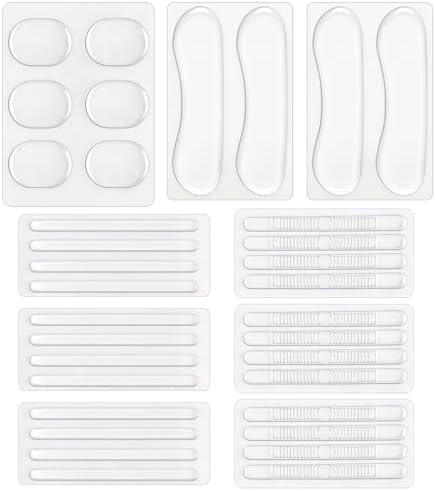 LLMSIX 34 Piezas de Grip de Silicón para Talones, Tiras Antideslizantes Transparentes Autoadhesivas para Zapatos, Tacones Altos y Sneakers para - imagen 1