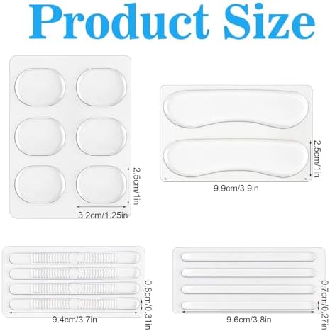 LLMSIX 34 Piezas de Grip de Silicón para Talones, Tiras Antideslizantes Transparentes Autoadhesivas para Zapatos, Tacones Altos y Sneakers para - imagen 2