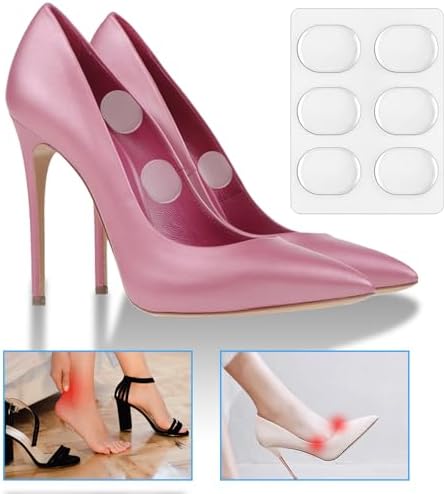 LLMSIX 34 Piezas de Grip de Silicón para Talones, Tiras Antideslizantes Transparentes Autoadhesivas para Zapatos, Tacones Altos y Sneakers para - imagen 6