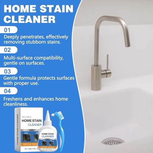 Gel Limpiador de Manchas para el Hogar, Limpiador de Lavadora con Cepillo, Gel Removedor para Lavadora y Refrigerador, Gel de Limpieza Profunda para - imagen 6