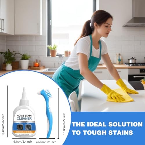 Gel Limpiador de Manchas para el Hogar, Limpiador de Lavadora con Cepillo, Gel Removedor para Lavadora y Refrigerador, Gel de Limpieza Profunda para - imagen 7