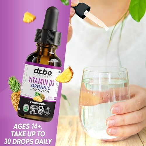 Gotas Líquidas de Vitamina D3 Orgánica - Suplemento Vegano de 4000 IU para Adultos y Niños, Salud Inmunológica y Ósea, 30 Porciones - imagen 7