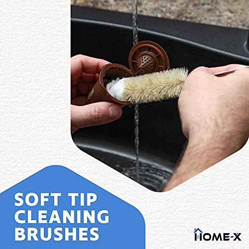 Set de 3 Cepillos de Limpieza HOME-X con Punta Suave, Cepillo de Fregado con Mango Largo y Herramienta para Limpiar Rincones - imagen 2