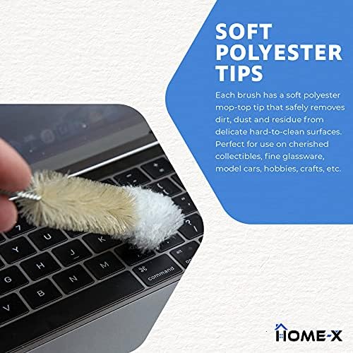 Set de 3 Cepillos de Limpieza HOME-X con Punta Suave, Cepillo de Fregado con Mango Largo y Herramienta para Limpiar Rincones - imagen 3