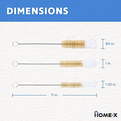Set de 3 Cepillos de Limpieza HOME-X con Punta Suave, Cepillo de Fregado con Mango Largo y Herramienta para Limpiar Rincones - imagen 4
