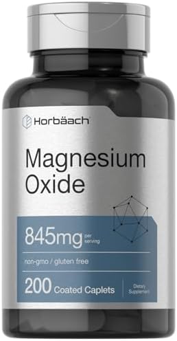 Horbäach Óxido de Magnesio | 845 mg | 200 Tabletas Recubiertas | Suplemento Vegetariano, Sin OGM y Sin Gluten - imagen 1