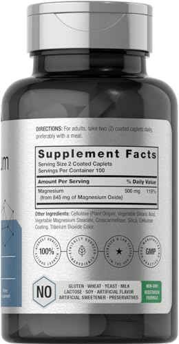 Horbäach Óxido de Magnesio | 845 mg | 200 Tabletas Recubiertas | Suplemento Vegetariano, Sin OGM y Sin Gluten - imagen 2