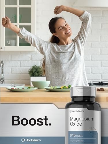 Horbäach Óxido de Magnesio | 845 mg | 200 Tabletas Recubiertas | Suplemento Vegetariano, Sin OGM y Sin Gluten - imagen 7