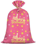 KIDAJOY Bolsa de Regalo Jumbo Rosa Extra Grande 36x56 Pulgadas para Cumpleaños de Niñas con Estrellas Doradas, Fiesta y Decoraciones - imagen 1