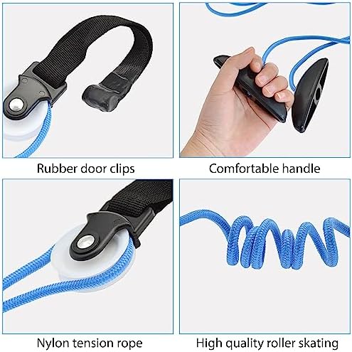 Poleas Zlongron para rehabilitación de hombro sobre la puerta, ayuda en la recuperación post cirugía y alivio del dolor, polea para terapia física - imagen 4
