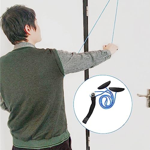 Poleas Zlongron para rehabilitación de hombro sobre la puerta, ayuda en la recuperación post cirugía y alivio del dolor, polea para terapia física - imagen 5