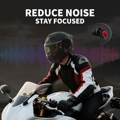 Tapones para oídos de silicona, audífonos con cancelación de ruido, protección para moto, natación y sueño, reutilizables, alivio de presión y - imagen 5