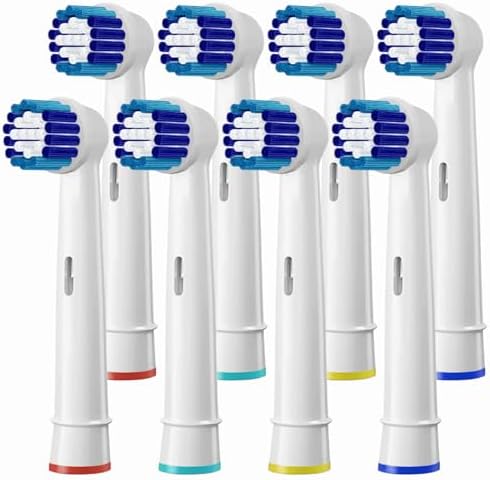Paquete de 8 Cabezas de Cepillo de Repuesto Compatibles con Cepillos Eléctricos Braun Oral-B Professional Care 500, 600, 1000, 2000, 2500, 3000, - imagen 1