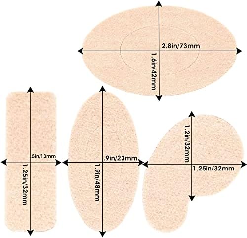 Almohadillas Adhesivas Moleskin para Pies - Prevención de Ampollas - 110 Piezas - 10 Hojas con 11 Formas - imagen 3