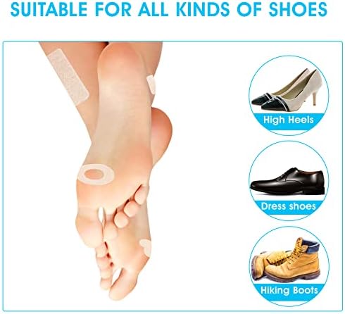 Almohadillas Adhesivas Moleskin para Pies - Prevención de Ampollas - 110 Piezas - 10 Hojas con 11 Formas - imagen 4