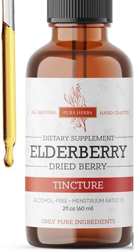 Tinción de Saúco Pura Herba – Extracto Orgánico de Saúco en Gotas – Suplemento Herbal Sambucus – Apoyo Inmunológico – Mezcla de Flor y Fruto de Saúco - imagen 8