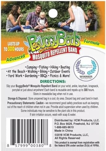Pulsera Repelente de Mosquitos BuggyBands! Fórmula Avanzada, Segura para Niños, Libre de DEET, Talla Única, 1 Cuenta (Color Surtido) - imagen 3