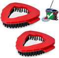 Cabezal de Trapeador Oceda, Compatible con Sistema de 2 Tanques RinseClean, 2 Piezas de Cepillo de Fregar, Cepillo Duro para Baño, Cocina, Tina, Piso - imagen 1