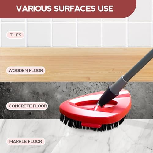 Cabezal de Trapeador Oceda, Compatible con Sistema de 2 Tanques RinseClean, 2 Piezas de Cepillo de Fregar, Cepillo Duro para Baño, Cocina, Tina, Piso - imagen 4