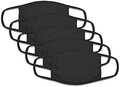 Cubrebocas de Algodón Reutilizables Unisex Fruit Of The Loom - Paquete de 5, Negro - imagen 1