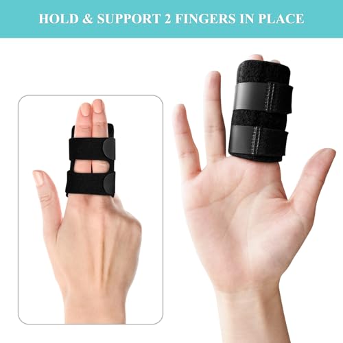 Férula para Dedo VHOPMORE con 2 Barras de Soporte Metálicas, Ajustable para Alivio de Dolor en Dedos Mediano, Índice, Anular y Meñique - Ideal para - imagen 5