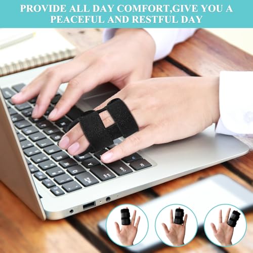 Férula para Dedo VHOPMORE con 2 Barras de Soporte Metálicas, Ajustable para Alivio de Dolor en Dedos Mediano, Índice, Anular y Meñique - Ideal para - imagen 6
