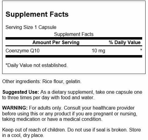 Swanson CoQ10 - Mini Cápsulas de 10 mg, 100 Cápsulas - imagen 2