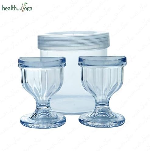 Tazas Transparentes para Lavado de Ojos ChillEyes - Limpieza Efectiva con Contenedor de Almacenamiento - Diseño Ergonómico (2 Pzs.) - imagen 4