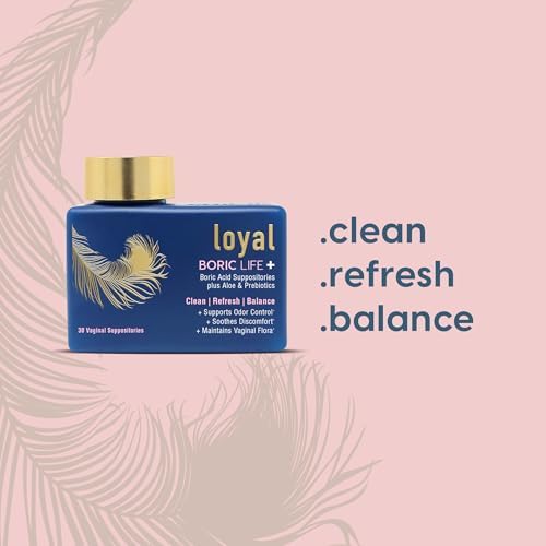 Loyal Boric Life Plus - Supositorios de Ácido Bórico con Aloe y FOS - Control de Olores y Alivio de Incomodidad - Mantiene Flora Intima - Hecho en - imagen 3