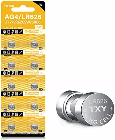 Baterías de botón TXY 10 piezas AG4 Alcalinas 377A 377 LR626 SR626SW 20mAh de larga duración para juguetes, controles y cámaras - imagen 1